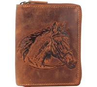 Greenburry Portafoglio Zodiaco Vintage in pelle 10 cm marrone