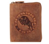 Greenburry Portafoglio Zodiaco Vintage in pelle 10 cm marrone