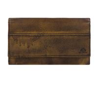 GREENBURRY Portamonete 'Destressed' marrone scuro / zafferano Donna GREENBURRY One Size
