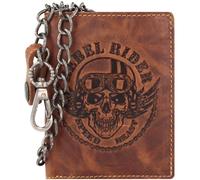 GREENBURRY Portamonete 'Rebel Rider Biker' marrone / cognac / argento Uomo - Accessori - Portafogli e portachiavi - Portafogli GREENBURRY XS-XXL