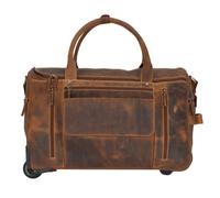 Greenburry Vintage 2 ruote Borsa da viaggio Pelle 32 cm marrone