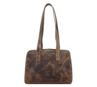 Greenburry Vintage Borsa a spalla Vera Pelle 35 cm marrone