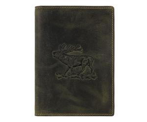 Greenburry Vintage Custodia per carta d'identità Pelle 9.5 cm verde