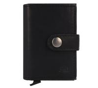 Greenburry Vintage Portafoglio Protezione RFID Pelle 10 cm nero