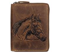 Greenburry Vintage Sternzeichen Portafoglio in pelle 10 cm, Horse, taglia unica, vintage, Cavallo, Taille unique, Vintage