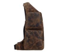 Greenburry Borsa a tracolla vintage in pelle 43 cm marrone