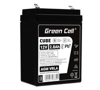 GreenCell® Batteria AGM 12V 2,8h al piombo accumulatore sigillata VRLA Senza manutezione ricaricabile Batterie di ricambio ermetica | giocattoli bambini | allarme | Falliscono | Bilancia | Recinzione