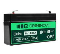 GC AGM13 1.3AH - Accumulatore al piombo AGM, 6V, 1,3 Ah