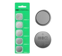 Greencell CR2025 - Pila a bottone al litio da 3 V, 160 mAh, 5 pezzi, alimentazione affidabile e durevole per orologi, calcolatrici, bilance ed elettronica.