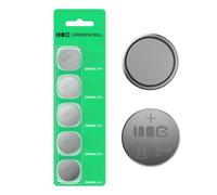 Greencell CR2032 - Pila a bottone al litio da 3 V, 220 mAh, 5 pezzi, lunga durata, affidabilità e sicurezza, ideale per orologi, telecomandi ed elettronica