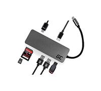 GREENCELL HUB ADAPTADOR TYPE-C A 1XUSB 3.0 / 2XUSB 2.0 / 1XTYPE C / 1XHDMI / MICROSD/SD