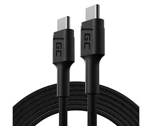 Greencell PowerStream 1,2m USB C Tipo C Cavo Nylon Cavetto Cable di Ricarica 60W Power Delivery Ricarica Rapida Quick Charge 3.0 per Samsung Galaxy S21 S20 Ultra S10 Note 20 Ipad Pro 2020 Macbook Pro