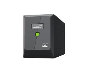 Greencell UPS 2000VA 1400W PowerProof con display LCD - UPS con onda sinusoidale pura, protezione affidabile, protezione da sovratensione, alimentazione di emergenza per elettrodomestici