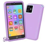 GREENCREEK Smartphone per bambini con schermo touch screen da 5 pollici, telefono per bambini con giochi e doppia fotocamera, giocattoli per bambini, ragazzi e ragazze che imparano il telefono