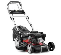 GREENCUT GLM770XE - Tosaerba a benzina 150cc 6hp, avviamento elettrico 4T Motore semovente, lama a doppio taglio 460mm 18", taglio regolabile, cesto da 55L, per giardini grandi o medi 1400m2