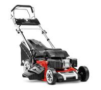 GREENCUT GLM880XE - Tosaerba a benzina 224cc 7,5 CV, motore 4T, avviamento elettrico, semovente, lama da 530 mm, cestello da 65 litri
