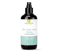 GREENDOOR Aloe Vera Spray 250 ml I 99% Bio I Aloe Vera Spray doposole | Tonico viso senza alcool e cura doposole, spray idratante per pelle e capelli, cosmetico naturale vegano senza profumi