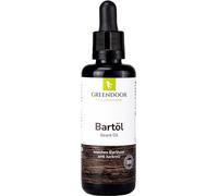 Greendoor BIO di BARTÖL agricoltori blend, premium 50ml olio di manutenzione di Bart in bottiglia di vetro nero nobile con contagocce, oli extra nutrienti organici per la cura di Bart + oli