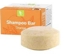 GREENDOOR Shampoo a barretta arancione da 75 g, shampoo solido e doccia con burro di karitè biologico e aloe vera, cosmetico naturale senza solfati, senza siliconi, parabeni e olio di palma