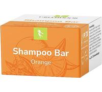 GREENDOOR Shampoo cosmetico naturale Bar arancione vegano 75 g, solido shampoo per capelli senza solfati parabeni, burro di karitè biologico + aloe vera, cura naturale dei capelli