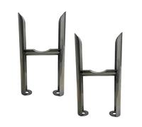 Greened House Piedini tradizionali per termosifone, indipendenti, 3 colonne, in metallo grezzo, riscaldamento centralizzato ed