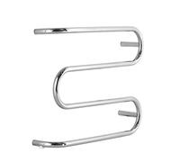 Greened House Umbria - Scaldasalviette elettrico a secco in acciaio inox, 380 x 500 mm, finitura lucida a specchio