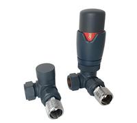 Greened House ZZ-3025/ZZ4031-A Valvola angolare termostatica antracite, 15mm PIPEWORK (STANDARD)
