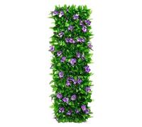 Greenery Wall Panels,Espandibile artificiale da giardino con fiori - Outdoor Wall Panels | for Balcony Patio Porch Balcones Deck Cemetery Gate Outdoors Park Courtyard Backyard