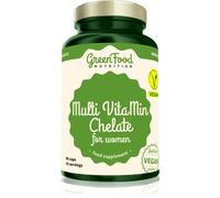 GreenFood Nutrition Multi VitaMin Chelate for Women multivitamina completa con minerali da donna 90 caps.