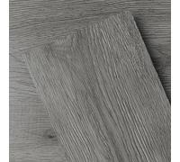 GreenFullHouse Piastrelle autoadesive per pavimenti, effetto legno, per pavimenti in vinile, per cucina e bagno, 1 campione, 10,2 x 15,2 cm, grigio scuro