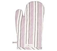 Greengate Guanti da Forno Caysa Rosa Polveroso Rosa Con Strisce Cotone