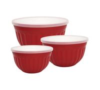 Greengate Set-Ciotole Alice Rosso Conchiglie con Coperchio 3er Set Red Ciotola