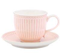 GreenGate Set Tazza e piattino Alice Rosa