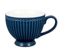 Greengate Tazza Tè Alice Scuro Blu Ceramica Tazza di Tè Con Henkel 400 ML