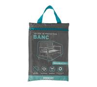 GREENGERS - Copertura protettiva per panca da giardino a 2 posti, 134 x 68 x 63/89 cm, impermeabile e resistente ai raggi UV (rivestimento 210D) - Colore: Grigio