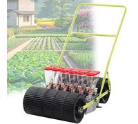 GreenGrow 6-Row Manual Garden Seeder for Vegetable Planting | Precision seeding tool, adjustable row spacing, adjustable planting depth, ideal for backyard gardens or vegetable plots