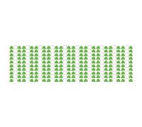 Greenhouse Arch Frame Clips 100PCS | Double Head Design for Heating Film & Plastic Cover | Sturdy PP Clamps for Greenhouse/Conservatory/Agricultural Planting (6mm)