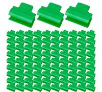 Greenhouse Clamps, tubo morsetto Kit, Heavy Duty Support Bracket, Sturdy ABS Costruzione, Shade Net Fixing, Indoor Farm Grow Tools, 1,46 x 1,18 pollici, verde, 100 pezzi