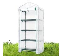 Greenhouse Cover, protezione in PVC Shield, 62,2 x 26,77 x 19,29 pollici Sturdy House Cover for Yard, Deck, Farm, and Garden Use, Trasparente, Green, White