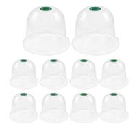 Greenhouse Dome Cloche - Copertura trasparente per la diffusione e la crescita delle piante | Coperchio cloche da giardino per vassoi di semi, ritenzione di umidità, prevenzione della lumaca e