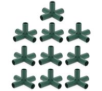 Greenhouse Frame Connector - 5 Types Heavy Duty Connectors | Gardening Connector Set | PP Material, Inner Diameter 1.6cm, Includes Right Angle T-Junction, Right Angle Cross-Junction