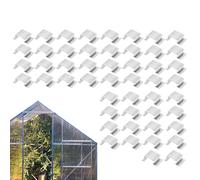 Greenhouse Morsetti G-Shaped Glass Glazing Clips, 0,98 x 0,59 x 0,39 pollici Spring Fixing Repair Tools, Durevole Greenhouse Accessories for Securing, Policarbonato Sheets