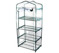 Greenhouse Replacement Cover - 4-Layer PVC Transparent Shield, Waterproof Rainproof , Thermal Heat Retention Shell, Tiered Rack Enclosure, UV Protected Canopy, Winter Guard | For Plants