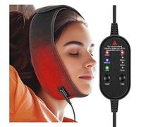 GreenInit Fascia riscaldante per il viso per sollievo della mascella TMJ, cuscinetto riscaldante elettrico USB con 3 impostazioni di calore e tempo per problemi di viso, mascella, mento, saggezza,