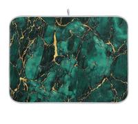 Greenish-Gold Marble Texture Tappetino riutilizzabile 45,7 x 61 cm rettangolare grande protezione per piano di lavoro resistente al calore decorativo per la casa essenziale