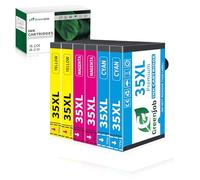 Greenjob 35XL Cartucce Compatibili per Epson 35 XL Multipack per Epson WorkForce Pro WF-4740DTWF WF-4730DTWF WF-4720DWF WF-4725DWF WF-4730 WF-4720 (2 Nero, 2 Ciano, 2 Magenta, 2 Giallo)