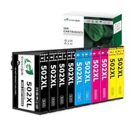 Greenjob 502XL Cartucce per Epson 502 Multipack Compatibile con Epson Expression Home XP-5100 XP5100 XP-5105 XP-5150 XP-5155 Workforce WF-2860 WF-2865 WF-2880 WF-2885 (Confezione da 10)