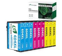 Greenjob 604XL Compatibili per Epson 604 XL Colori per Expression Home XP-2200 XP-2205 XP-3200 XP-3205 XP-4200 XP-4205 Workforce WF-2910 WF-2930 WF-2935 WF-2950 (2 Ciano, 2 Magenta, 2 Giallo)