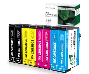 Greenjob Compatibile 405XL Cartucce d'inchiostro for Epson 405 XL Multipack Compatible con WorkForce Pro WF-3820 WF-3825 WF-4820 WF-4825 WF-4830 WF-7830 WF-7835 WF-7840 (8 Pack)
