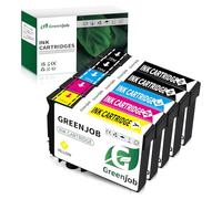 Greenjob Compatibile 603XL Cartucce Compatibili per Epson 603 XL Multipack per Expression Home XP-2100 XP-2105 XP-3100 XP-4100 Workforce WF-2810 WF-2830 WF-2850 (2 Nero, 1 Ciano, 1 Magenta, 1 Giallo)